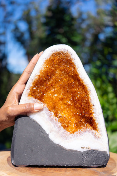 Citrine Geode of Golden Light